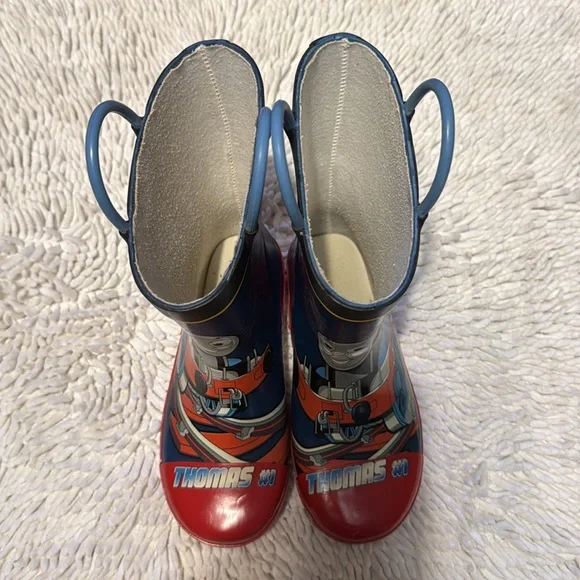 Thomas & Friends Kids Rain Boots - Red and Blue - Picture 8 of 8